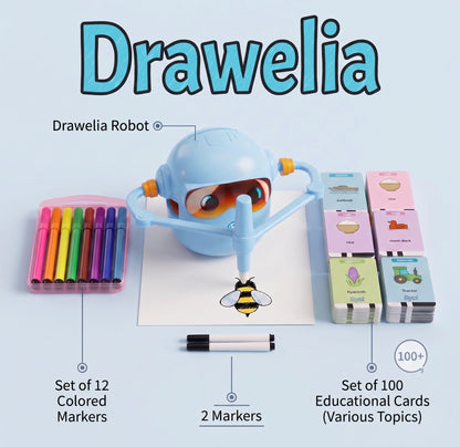 Drawelia™ – Interactive Drawing & English Learning Robot