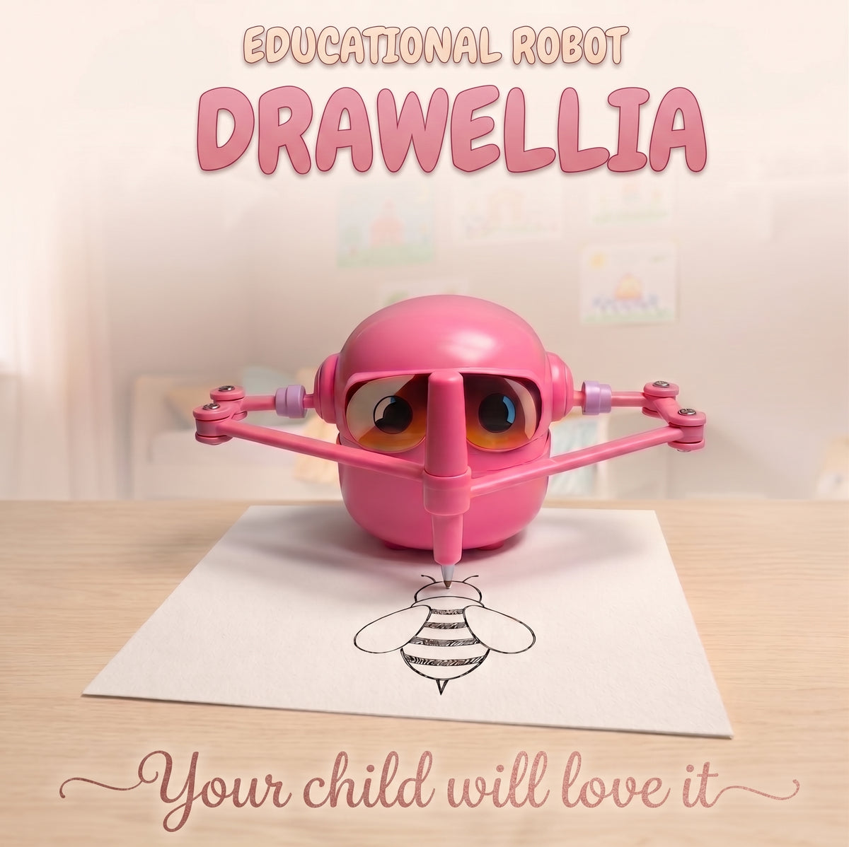 Drawelia™ – Interactive Drawing & English Learning Robot